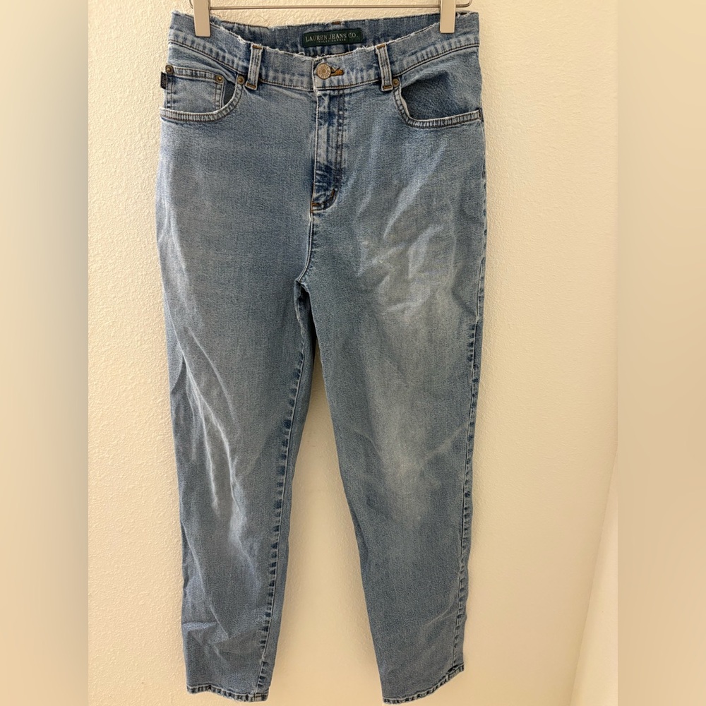 Ralph Lauren Jeans Co Blue Straight Leg Denim Jeans Womens Size 6